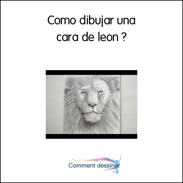 Como dibujar una cara de leon